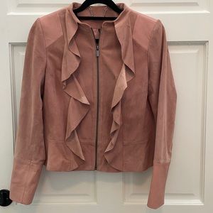 Suede leather jacket